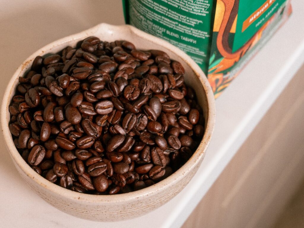 recenzia Starbucks Breakfast Blend - zrná - detail
